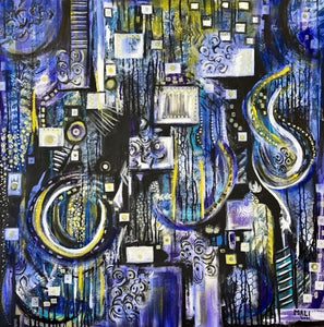 "Explore your boundaries" by Mali Armand, Mixed Media on Canvas