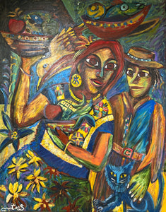 "Cotidianeidad" by Oscar Martínez, Oils on Canvas