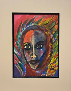 "Carmela" by Oscar Martínez, Acrylic on Fine Art Paper