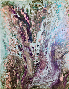 "Serpente Viola" by Kristin Sterio, Mixed Media on canvas