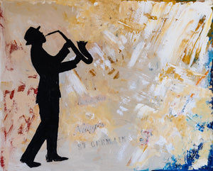 “Jazz a Saint Germain” By Natalie Gourdal, Acrylic on Canvas