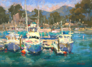 “Dana Point Harbor 1” By Lorraine Dawson, Oils on Panel