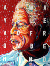 Mandela - Always Lead From Behind by Charles Bongers, Acrylic on Canvas