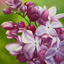 "Lilac Dreams" by  Milana Waldron, Oil on Canvas
