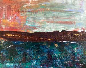 Meanwhile by Christine Moore Mixed Media on Canvas