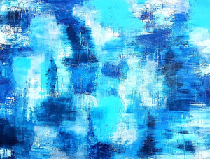 "Blue Cloud" by Melissa Hoskins, Acrylic on Canvas