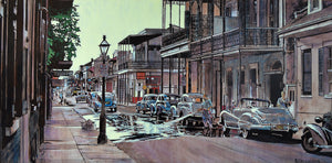 “Morning in the French Quarter” By Keith Oelschlager, Acrylic on Canvas