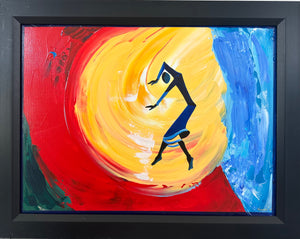 "Dancing to the Rhythm of Life" by Naymesh Patel, Acrylic on Canvas