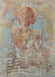 "Longing for NYC" by Orna Adoram ,Mixed Media on Canvas