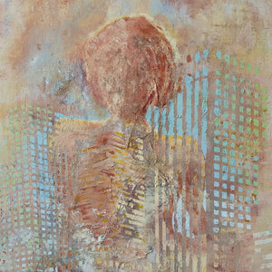 "Longing for NYC" by Orna Adoram ,Mixed Media on Canvas