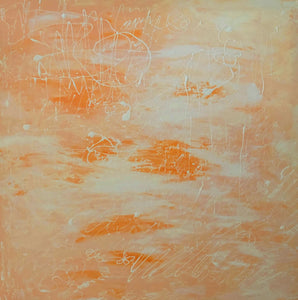Orange Words by Sirenes, Acrylic on Canvas