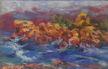 "Coastal Outcropping" by Richard Stephens, Pastel on Paper