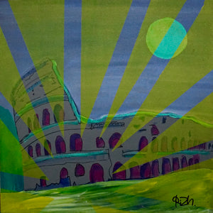 "Colosseum" by Rich. Dethlefsen, Acrylic on Canvas