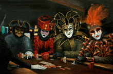 "Poker Face III" By Jason Marsh, Oil on Canvas