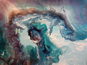 "Beautiful Gaia" by Shae Price, Acrylic, Sealed with Resin in Canvas