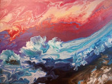 "Burning Sky As Gaia Wept" by Shae Price, Acrylic, Sealed with Resin in Canvas