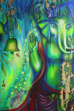 "Ganesha" by Shilpa Lalit, Mixed Media on Canvas