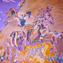 "Horse Back Rider" by Sima Wewetzer, Oil on Canvas