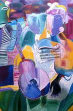 "Musicians" Triptych by Sima Wewetzer, Acrylic on Canvas