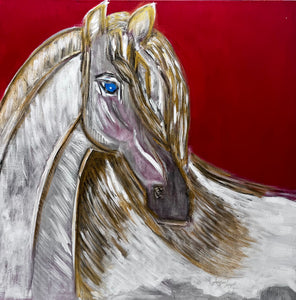 "Ocean Horse" by Souzan Zargari, Acrylic on Canvas