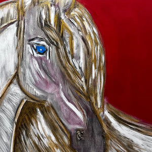 "Ocean Horse" by Souzan Zargari, Acrylic on Canvas