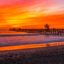 "Orange Sunset" by Ric Sorgel, Photograph on Acrylic