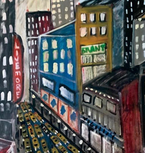 "Yo Taxi" By Ron Lachance, Oil on Canvas