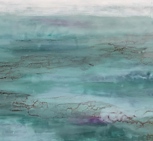 “DREAMING DAYS AWAY" By Jodie Stejer, Encaustic With Shellac