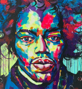 “Hendrix” By Chaya De Silva, Acrylic on Canvas