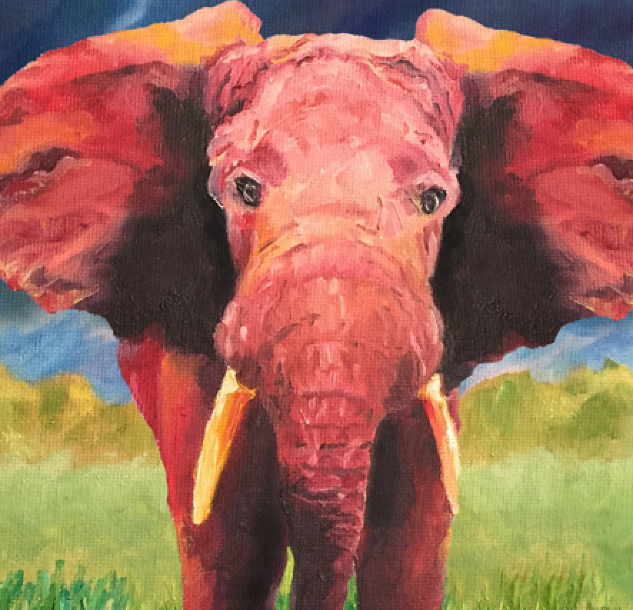 “The Defiant Elephant” By Natalie Cozzi, Archival Matte Paper
