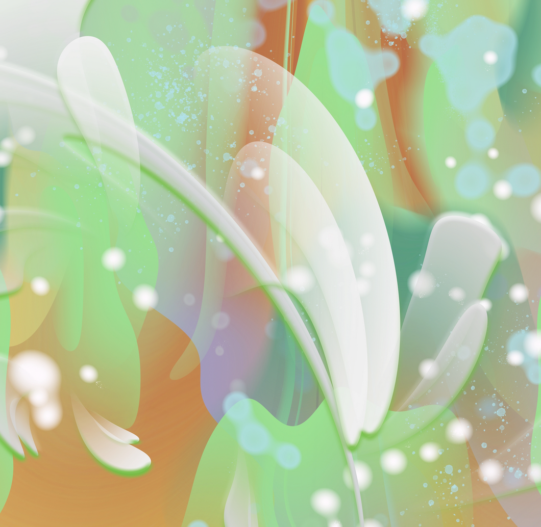“Abstract Lilly” by Irina Vladau, Digital Art and Original Print on Canvas