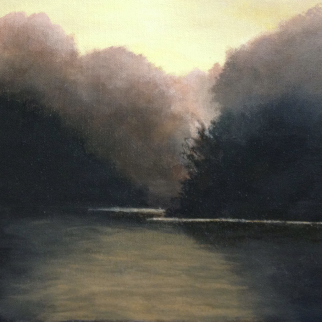 Misty River by Annette Tan, Acrylic on Canvas