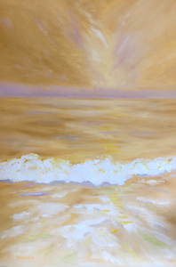 Golden Shores by Lesa Vander Bie, Oil on Canvas