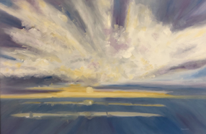 Golden Sunrise by Lesa Vander Bie, Oil on Canvas