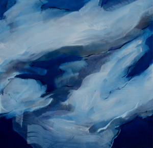 "Cloud Reflections # 5" By Jamie Ballay, Oil on Canvas