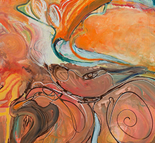 "A Magic Carpet Ride" By Tina Cantelmi, Acrylic on Canvas
