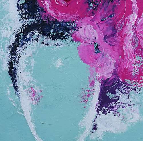 “Sister Two”  By Dominoe Gregor, Mixed Media on Canvas