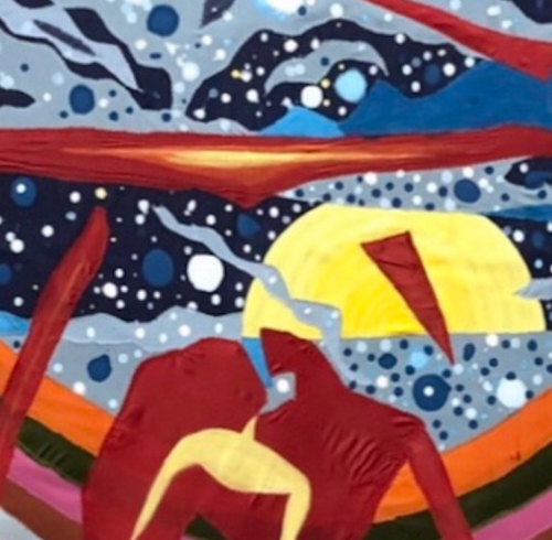 “No.3”  By Dogan Dogan, Mixed Media and Oil on Canvas