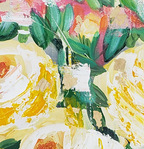 “Party Roses” By Brenda Bush, Acrylic on Canvas