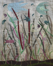“Life Among the Seaweed” By Ann Baldwin May, Fiber Art Quilt