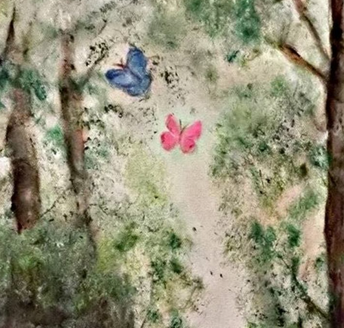 “Butterfly Forest” By Michela Curtis, Oil on Canvas