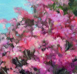 “Spring is Here” By Lolita Chin, Oil on Canvas Board