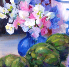 “Artichokes” By Lolita Chin, Oil on Canvas Board