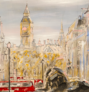 "Trafalgar Square" By Damien March, on Canvas