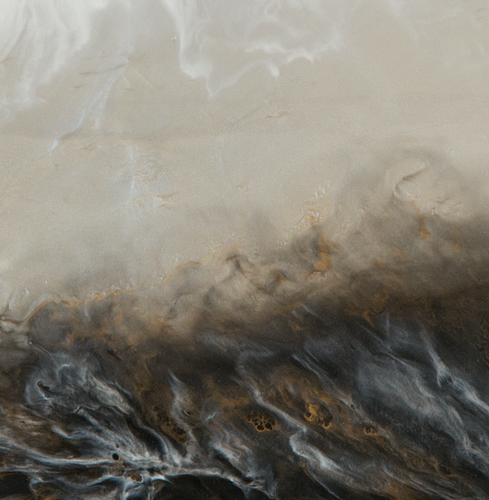 “Storm” By Alisa Gerasimova, Resin On Wood