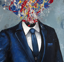 “Bottled Up” By Ryan Brandimore, Acrylic on Canvas