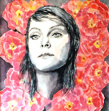 “Jessica l” By Bettina Newbery, Portrait on Silk