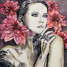 “Lea” By Bettina Newbery, Portrait on Silk