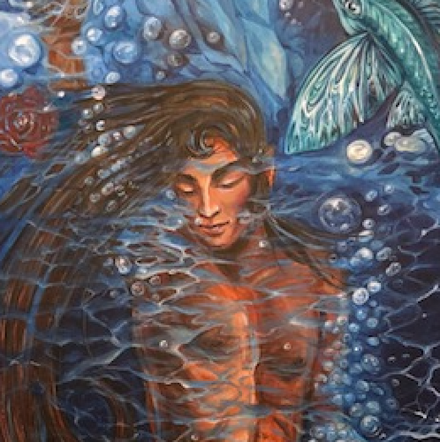“Under Water “ By Apollo, Acrylic on Canvas