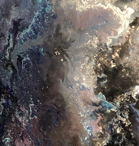 “Beautiful Universe” By Chris Pavlak, Acrylic and Resin Canvas